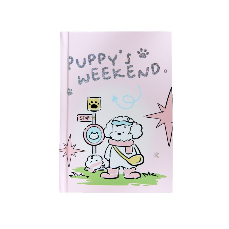 Mr. Paper A6 Libro de tapa dura Little Me Series Tema de dibujos animados Caligrafía Texto Notas de estudiante Libro de tapa dura