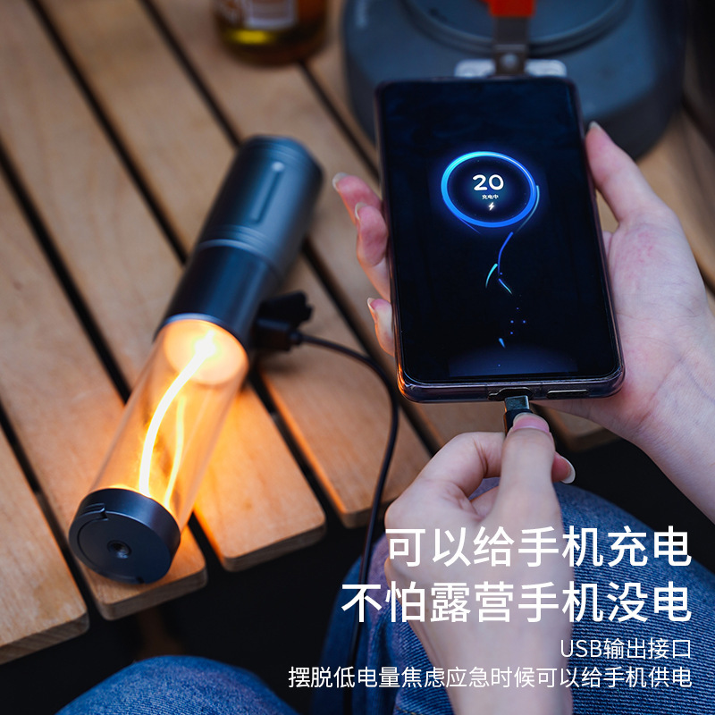 Plata (linterna + lámpara de alambre de tungsteno)