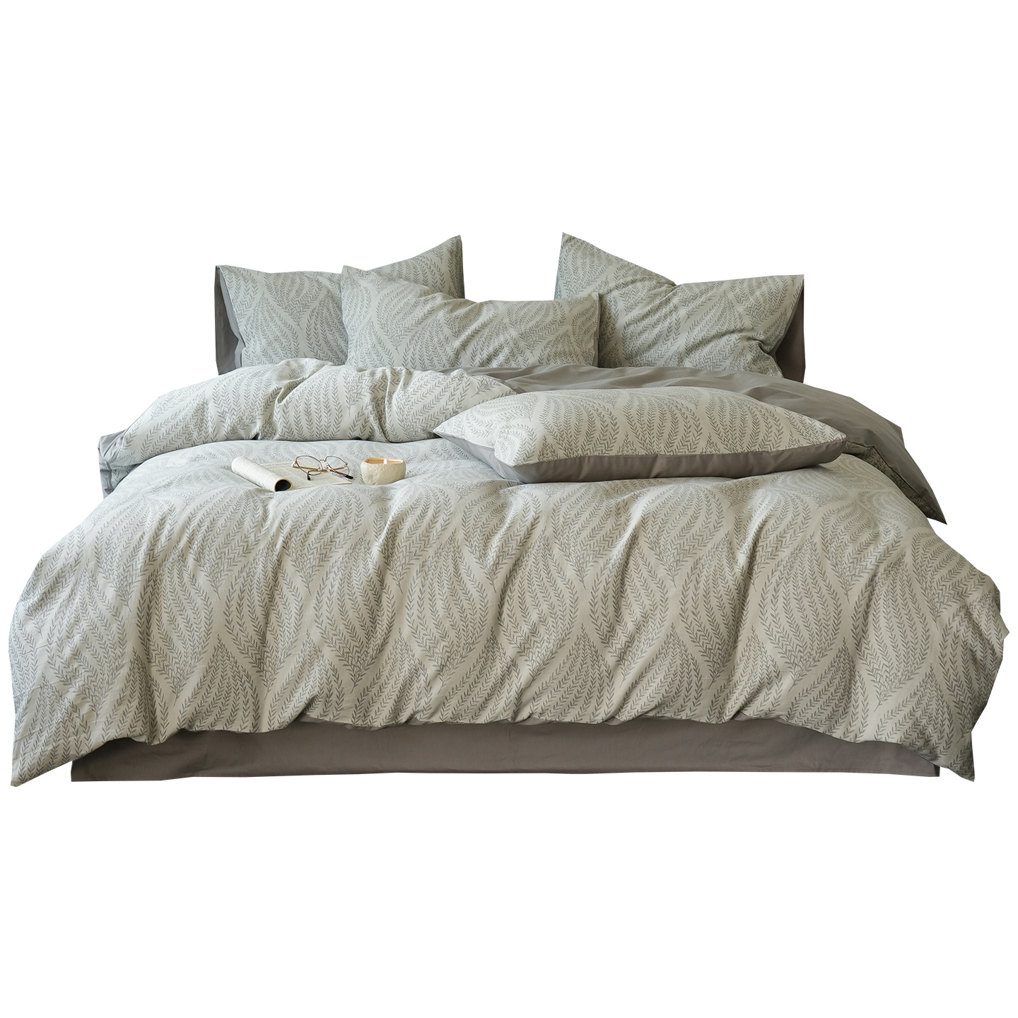 Una clase de tres capas de hilo de algodón molido cama de cuatro piezas de algodón puro 2025 nuevo otoño y invierno engrosado sábanas de cama Kasa4