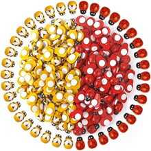 I 73308 Red Ladybug Wooden Bee Stickers ư���۷���Ƭ �羳��