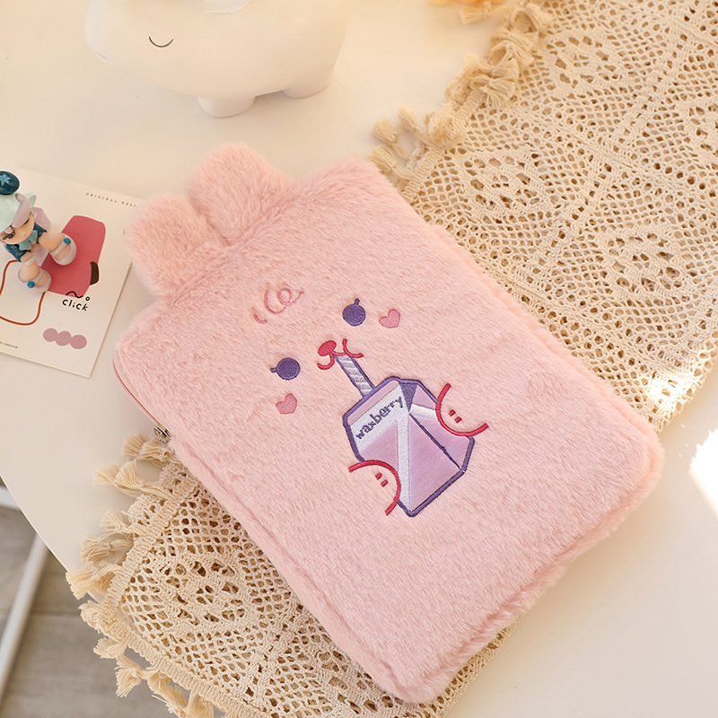 Bear 11 Inch Cute Girl Rabbit Clutch Plush Tablet Storage Liner Bag28*21cm display picture 4