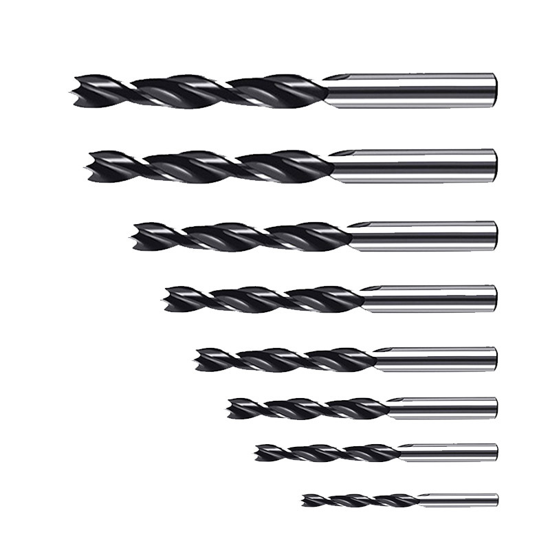 3-12 woodworking drill bit three-point drill hole drilling tool clear side drill straight shank twist drill inclined hole locator