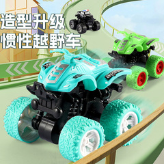 摩托慣性四驅越野車警車四驅特技翻滾越野車模型地攤兒童玩具批發