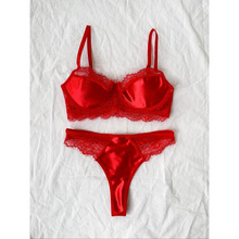 W 83774 Lace Satin Lingerie Set ��˿���������׿羳��ó��