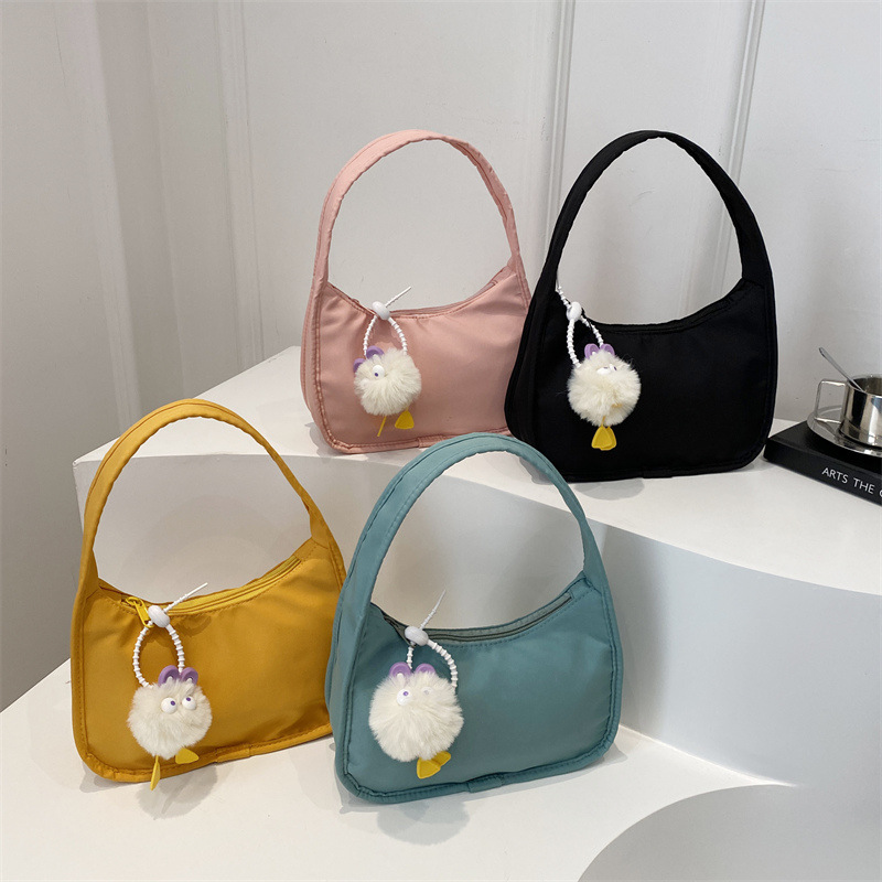 (2개) 한국 스타일 INS 올 매치 만두 백 여성 예술적 캐주얼 크로스 바디 백 2024 새로운 도착 쇼센 숄더 크레센트 백