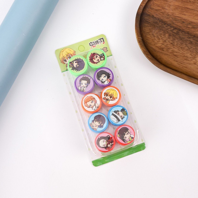 Pony Boley sellos de niños recompensas cuentas de mano juguetes dibujos animados lindos corazón de una niña púrpura sello Pony papelería.