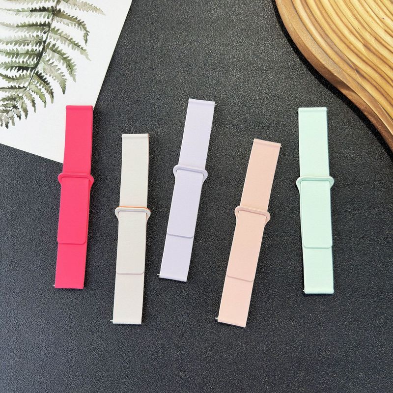 适用华为GT4/gt5/watch5三星watch4运动风木纹软磁硅胶磁吸手表带|undefined