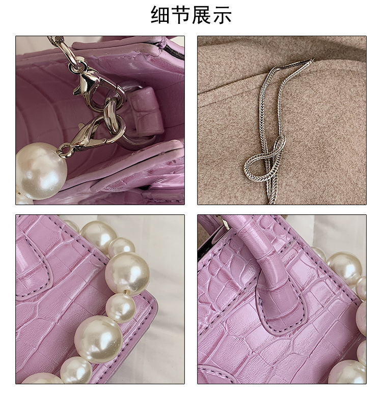 Fashion Pearl Chain Stone Pattern Bag display picture 20