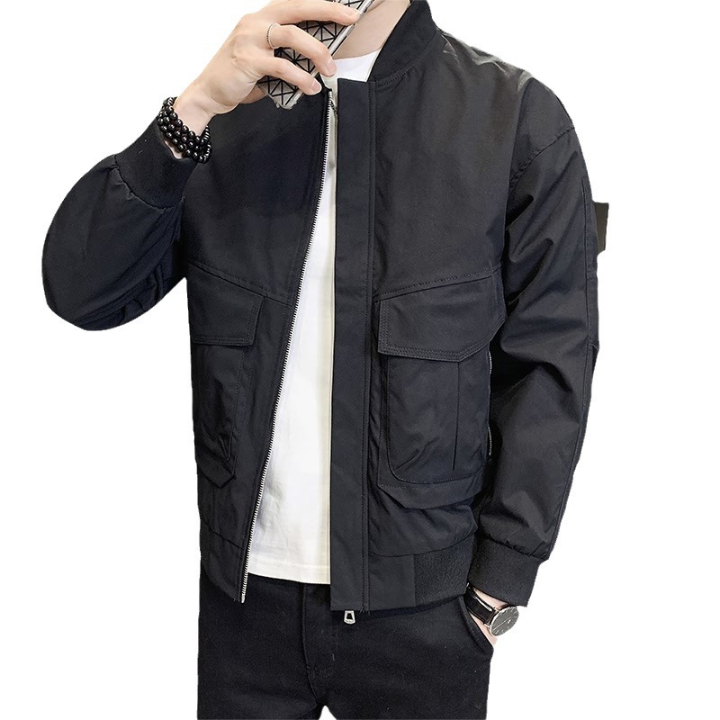 Nei Fréijoers- an Hierschtjacketten fir Männer, Casual Jacketten fir Männer, Trendy a villfälteg Aarbechtskleeder, Baseballkleeder, Hierschtkleeder fir Jugendlecher_voghion.com