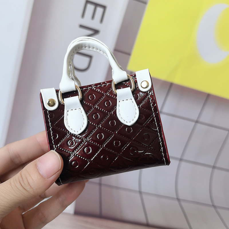 本革馬毛トートバッグ卸売ミニ小銭入れミニバッグかわいい diy 廃袋ペンダントヘッドフォンバッグペンダント|undefined