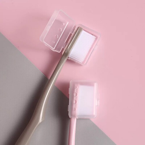 Macaron Japanese-style adult soft-bristle toothbrush for women with protective cover for home use, home decoration, home support combination set