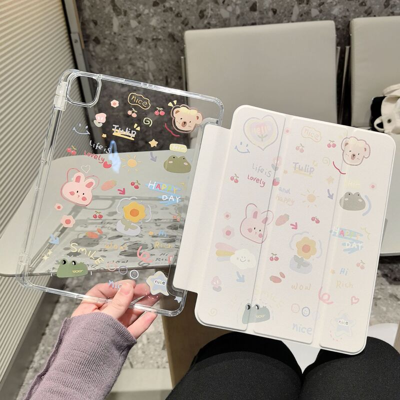 For 2025 new ipadAir protective shell magnetic screen 11 inch tri-fold Pro flat shell 10.9 acrylic