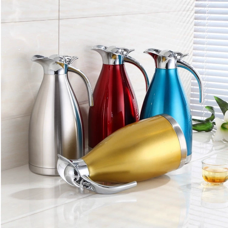 304 Материал Европейский стиль Нержавеющая сталь Кофейный чайник Однослойный чайник для холодной воды Цветной чайник Бытовой чайник Ресторан Горшок для горячей воды