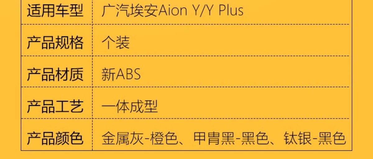 Suitable for Gac Trumpchi Aion Y/Y Plus Wheel Arch Front and Rear Left and Right Tire Fender Anti-Collision Strips