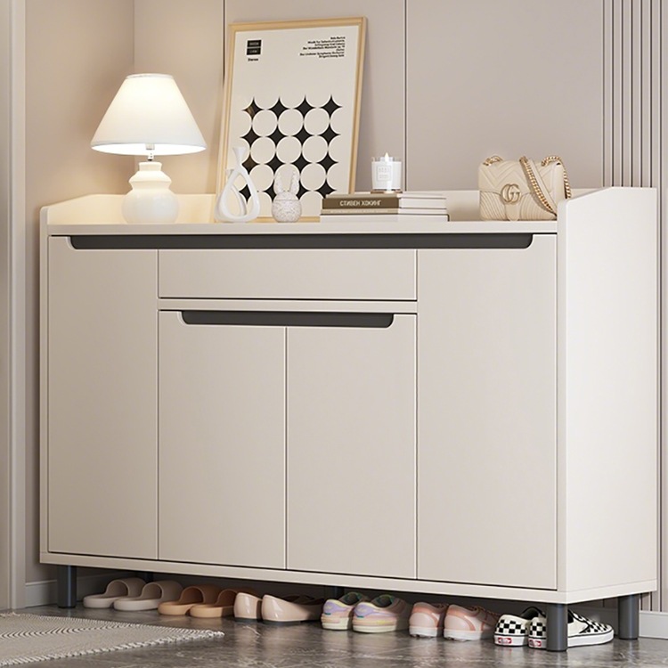 Solid Wood Core Shoe Cabinet for Home Entrance, Indoor Wall-Mounted Entryway Cabinet, Integrated Large-Capacity Storage Cabinet Tω