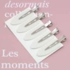 Traceless hair clip - 1 solid white