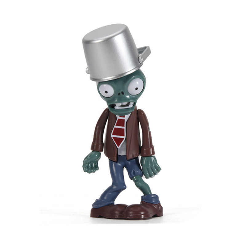 Plants vs Zombies toy bullet iron bucket barricade Denim giant Pirate deep sea shell stiff King Rugby Zombie