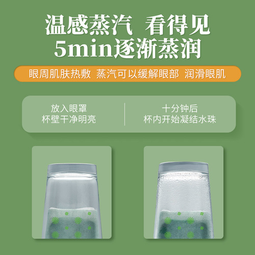 Baiyunshan Steam Eye Mask Hot Compress Sleep Shading Breathable Eye Protection Patch Mugwort Fever Student Moxibustion Eye Mask Wholesale