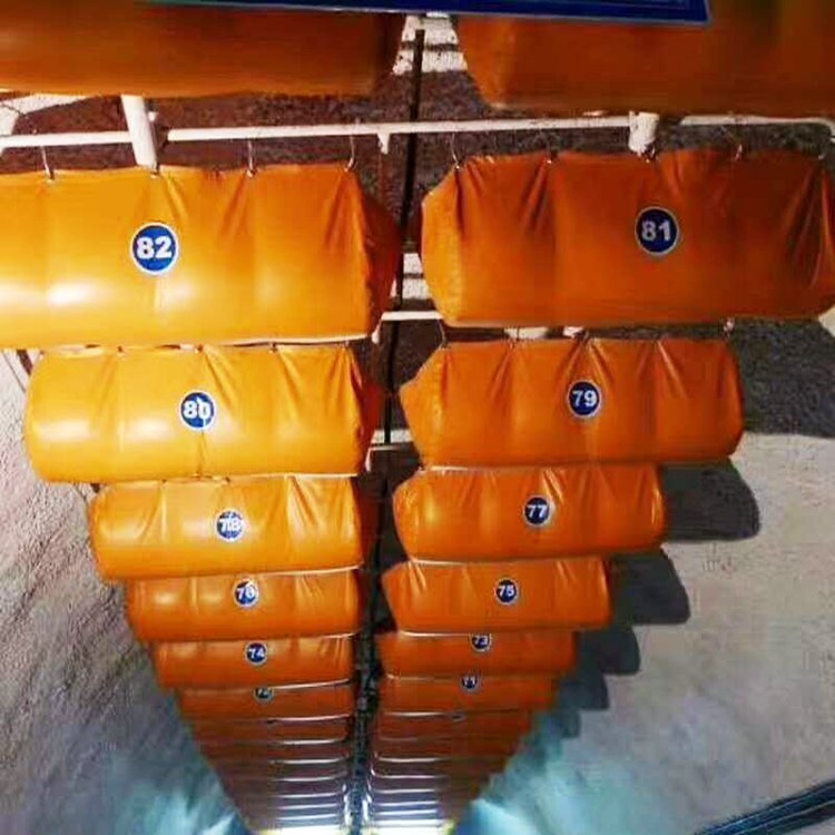 矿用隔爆水袋水槽 生产厂家 60升隔爆水袋 吊挂标准