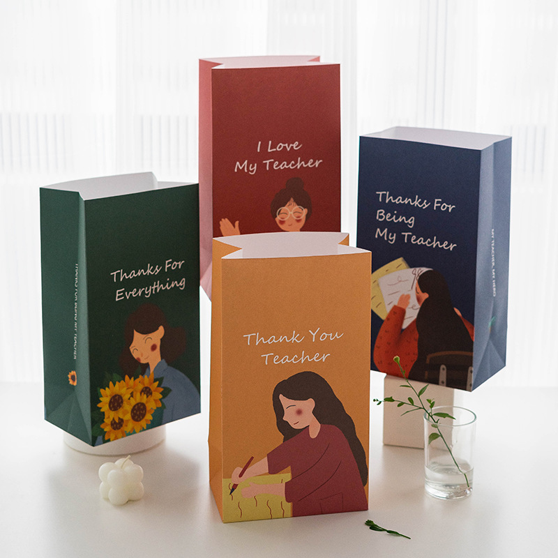 教师节礼物袋子小礼品袋开学袋生日订 平口伴手礼袋包装袋毕业季