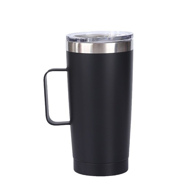 Suministro directo de fábrica nuevo mango coche taza doble capa café leche té vacío de acero inoxidable taza de vacío taza al por mayor