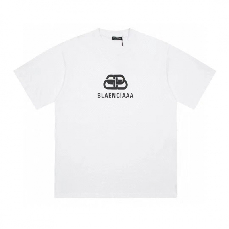 Paris Shijia 260g Pure Cotton Trendy Brand Unisex Loose Casual Drop Shoulder Sleeve Men's T-Shirt Short Sleeve Wholesale