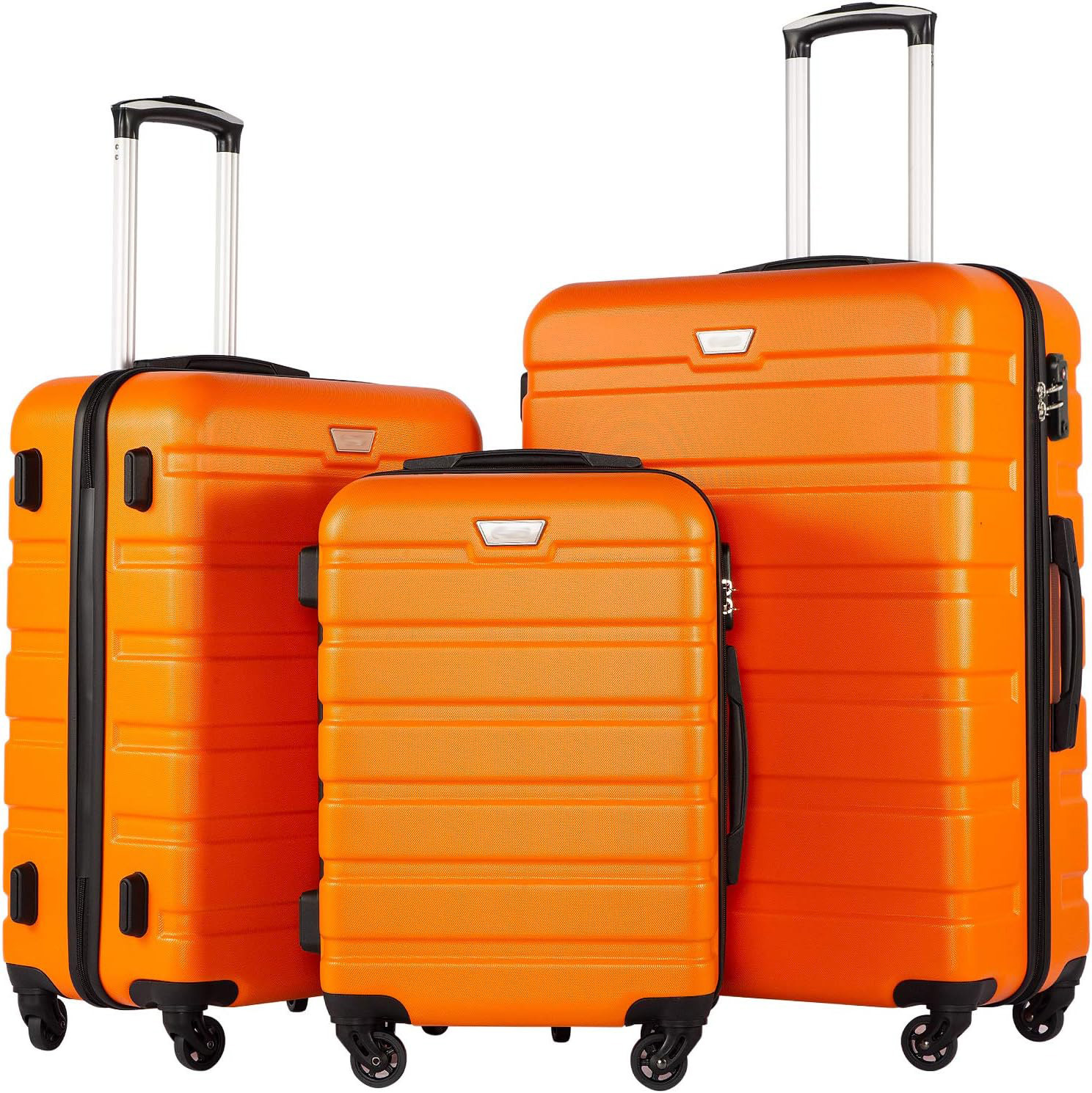 Maleta de Equipaje con Ruedas Set de 5 Piezas 20 Pulgadas de ABS Antirrobo para Viajes de Ocio