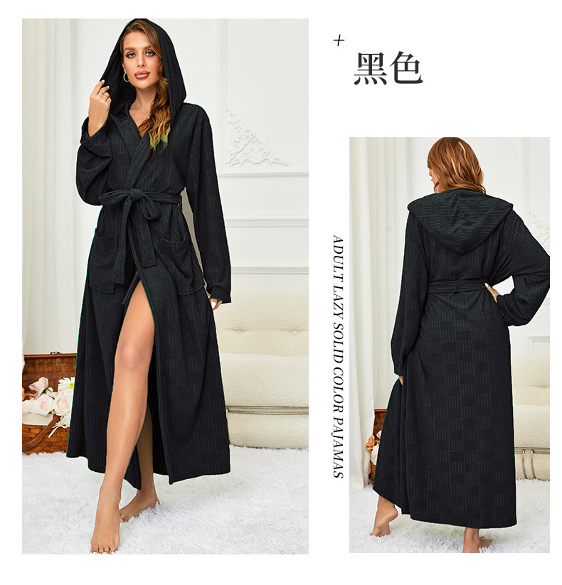 Albornoz algodón hombres y mujeres largo primavera y otoño natación absorbente camisón de secado rápido engrosada toalla con capucha pareja mañana bata de baño