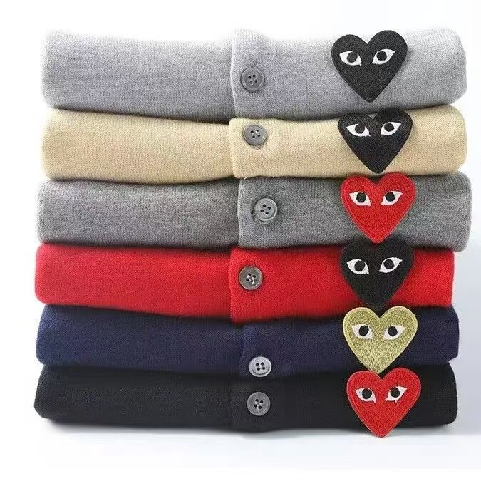 Japanese-Style Heart Wool Knit Cardigan Long-Sleeve Unisex Couple Parent-Child Outfit Jacket Japanese-Style Heart Wool Knit Cardigan Long-Sleeve Unisex Couple Parent-Child Outfit Jacket