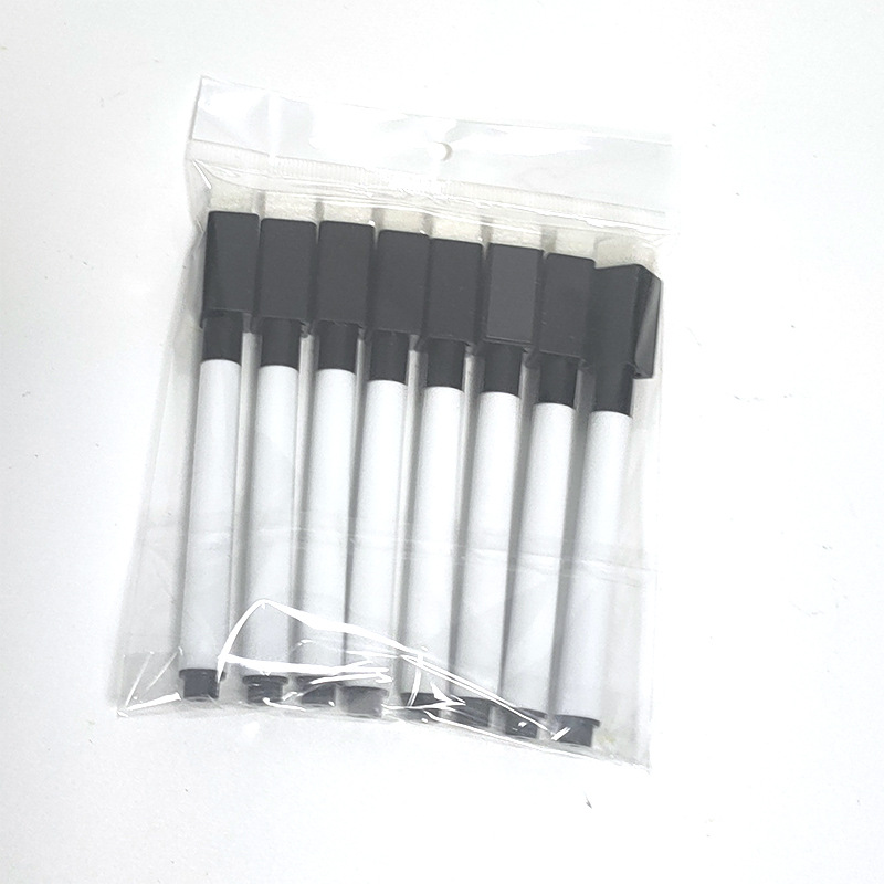 Bolso del OPP con 8 bolígrafos negros magnéticos