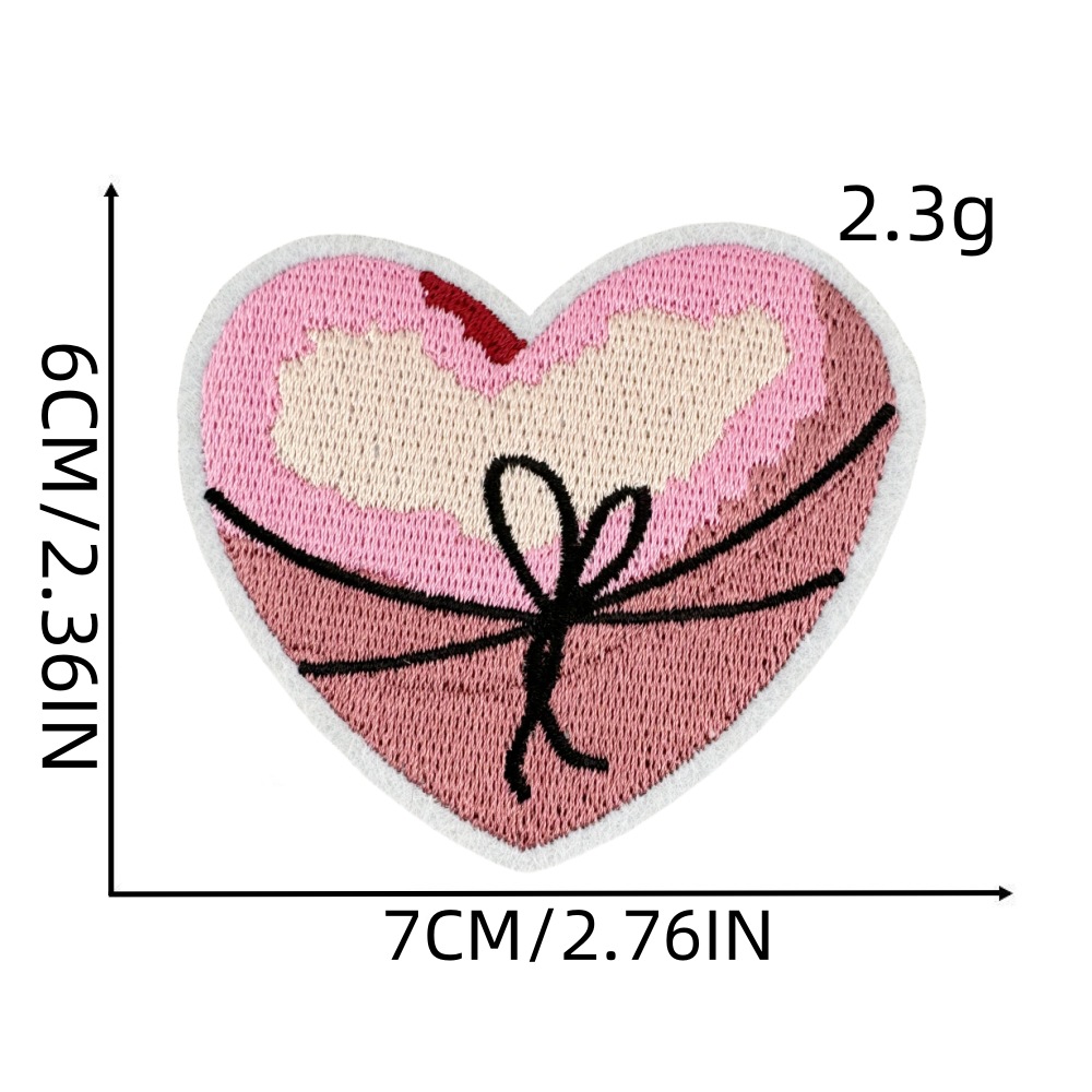 3g Weight Clothing Sticker Patches Classification 1 Piece, 1 Set Quantity Nonwoven, Polyester Material Cherry, Heart Shape, Butterfly Pattern Cute Style 1 Piece 1 Set Cute Cherry Heart Shape Butterfly Nonwoven Polyester Clothing Sticker Patches 8