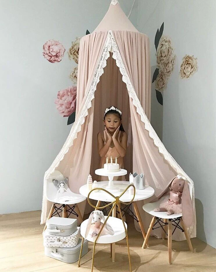 Scandinavian children's summer shiffon tent, mosquito net