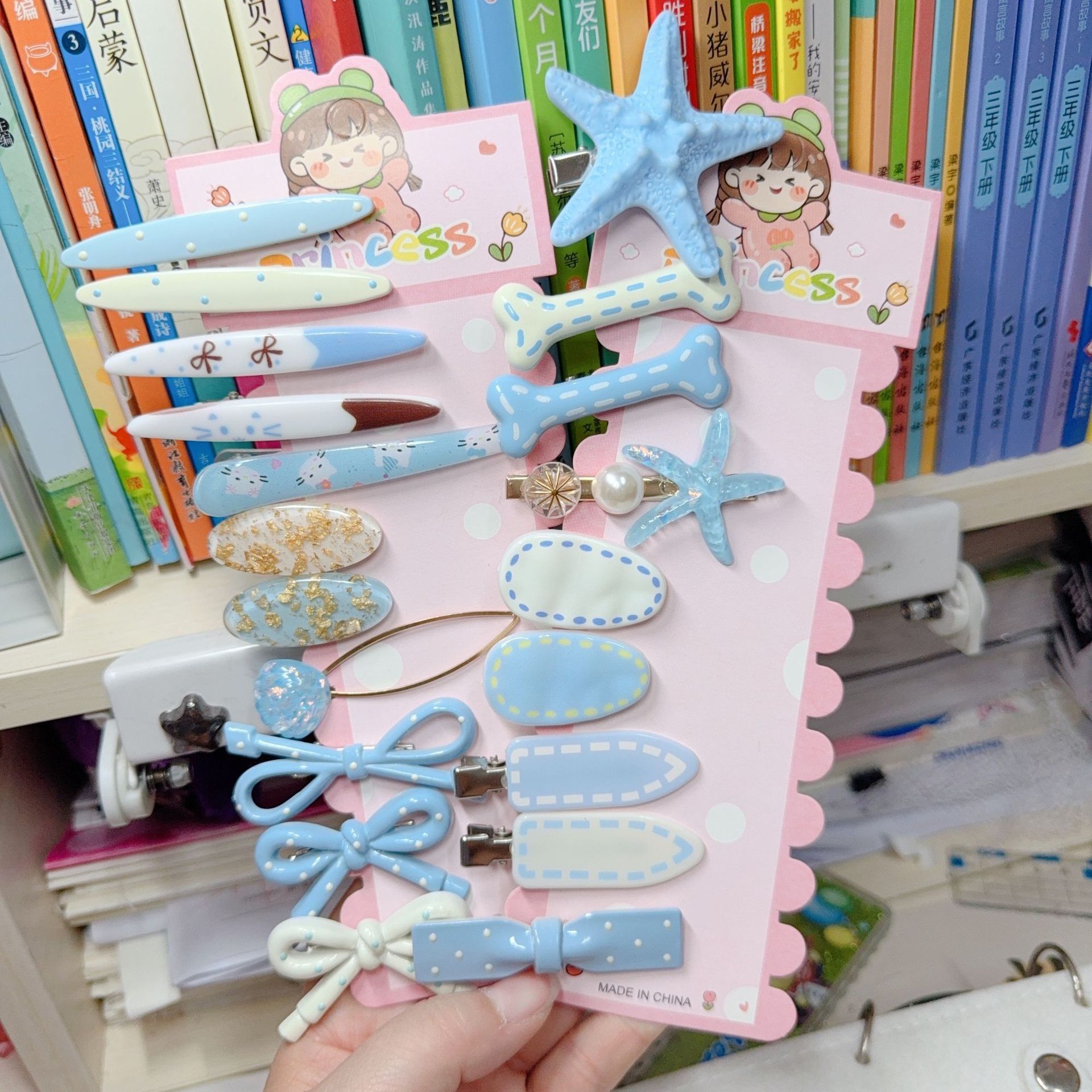 Milk Blue Joy 20 pieces [bag] hair clips