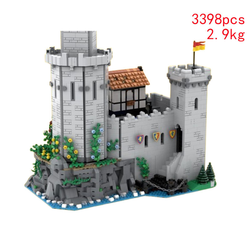 跨境热卖现货MOC-158575小颗粒拼装积木玩具建筑城堡益智模型摆件