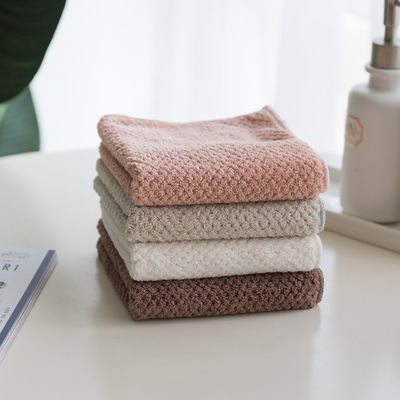 儿童礼品毛巾厂家批发高密珊瑚绒毛巾吸水加厚柔软洗脸巾定制代发