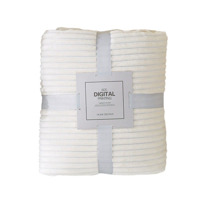 Одеяло Трансграничное одеяло Сплошной цвет Одеяло в полоску Фланелевое одеяло Утолщенное одеяло для йоги Подарочное одеяло