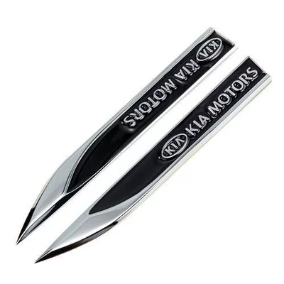 Plate Side Label Blade Decorative | Body sticker - pair-pack-kia-red