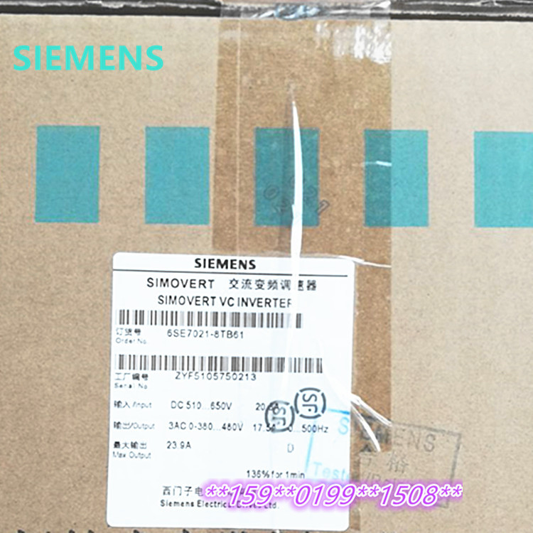6SE7021-8TB61-Z 西门子6SE70调速器 7.5kW DC510-650V 17.5A现货