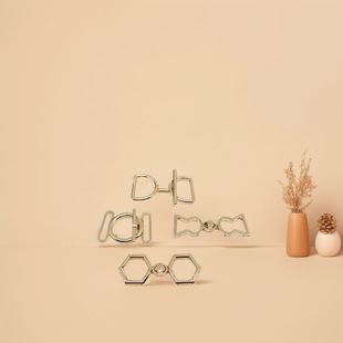 Factory in stock wholesale European and American fashion alloy chain connection buckle clothes pants shoes swimsuit luggage accessories buckle