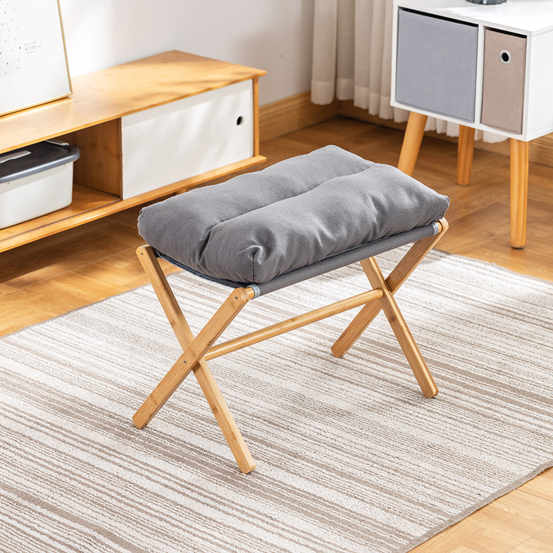 Taburete de sofá, almohadilla de siesta de oficina, artefacto de pie plegable, taburete de zapatos doméstico