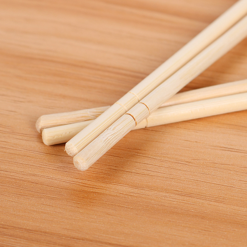 Palillos desechables comida rápida para llevar comercial sanitarios palillos redondos restaurante vajilla palillos convenientes palillos embalaje independiente palillos de bambú