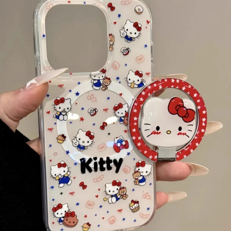 Kt Cat Suitable for Samsung S23Fe Mobile Phone Case S26Ultra/S24Plus Double-Layer Magnetic Suction 5 Apple 17Promax Kt Cat Suitable for Samsung S23Fe Mobile Phone Case S26Ultra/S24Plus Double-Layer Magnetic Suction 5 Apple 17Promax