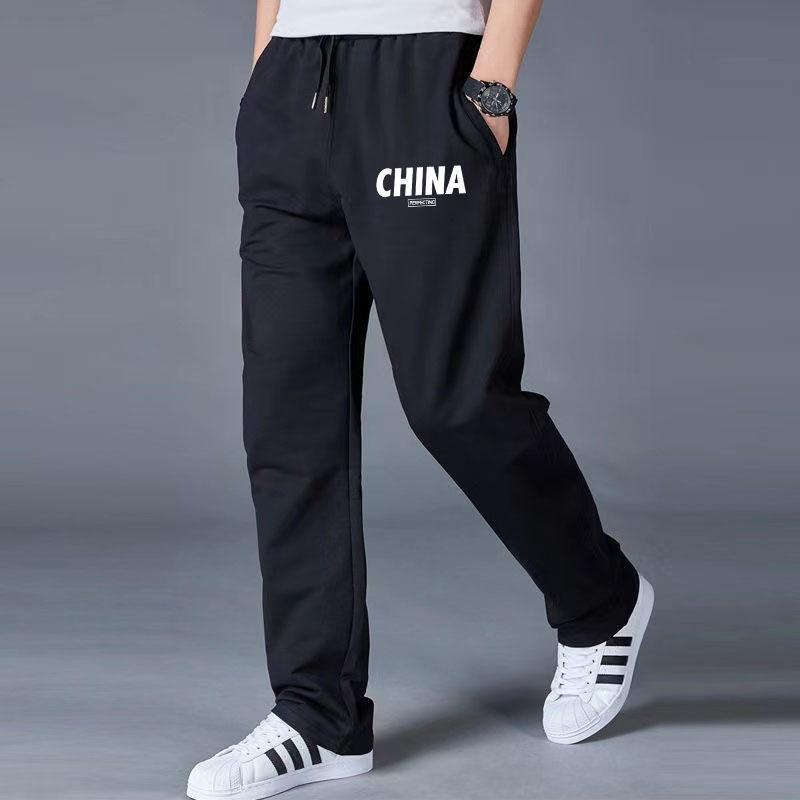 Men's Thin Casual Pants Youth New Straight Leg Pants Men's Large Size Sportswear Pants Korean Style Loose Pants for Students