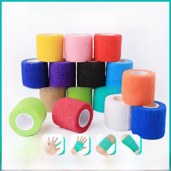 High Elasticity Bandage Roll Self-Adhesive Sports Wrist Brace Knee Brace Self-Adhesive Anti-Wear Hand Tape Pet Running Sports