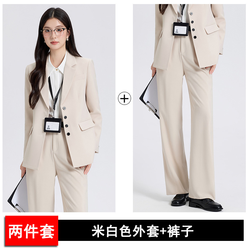 灰色西装外套女职业正装2025新款春秋季小个子大学生面试西服套装|undefined