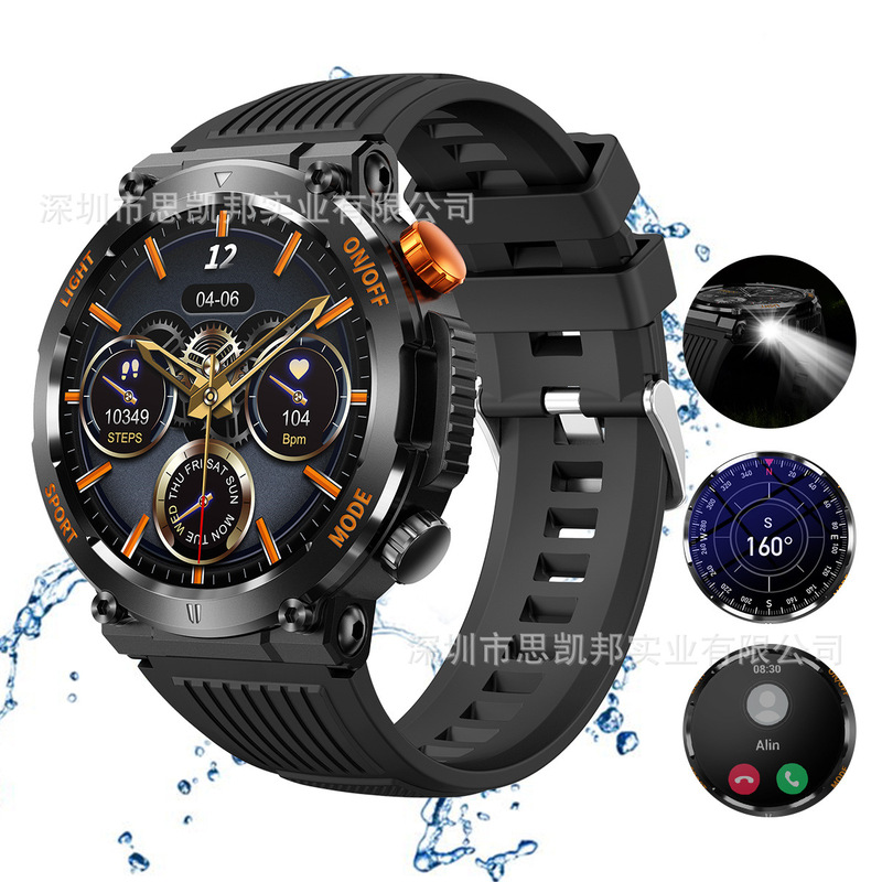 Cross-border HT17 smart watch outdoor sports three-proof Bluetooth call screen Health Heart rate blood pressure wear bracelet