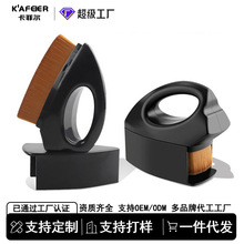 小熨斗粉底刷三角万毛刷子美甲粉尘刷带盖汽车清洁毛刷便携化妆刷