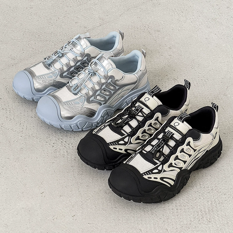 Двухцветная версия ~ 2025 весна и лето новые уродливые и милые туфли