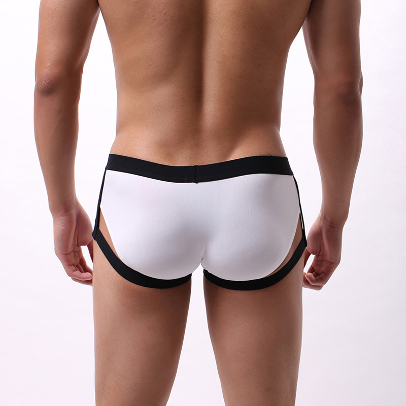 Amazon ropa interior sexy correa de hielo hombre delgada U convexa de cintura baja calzoncillos un cabello