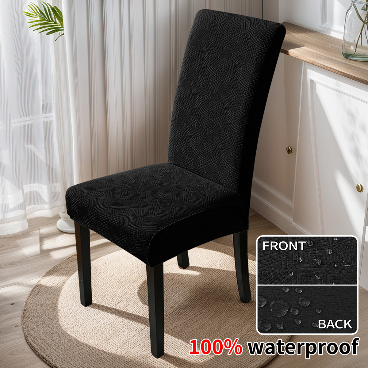 Negro - repetición (tpu 100% impermeable)